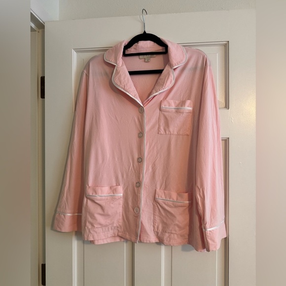 NEW Kip Luxe Stretch Cotton Pajama Set Pink Peony Size Medium NWOT - Picture 6 of 12